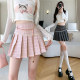 High-waisted small fragrance style pleated skirt for women with spring and autumn new sweet commuting anti-exposure A-line short skirt