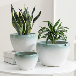 Large Minimalist Creative Flower Pot Special Offer Indoor Clearance Sale Home Nordic Ceramic Flower Pot for Money Tree in Living Room