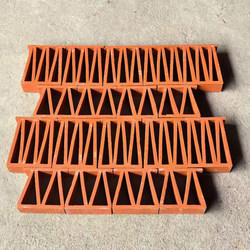 Hollow Garden Fence Guardrail Design Flower Window Clay Tile Exterior Wall Window Decoration Art Red Brick Lattice Tile