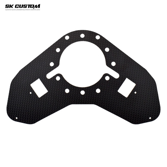 
Suitable for Honda Fit GK5 Fengfan modified racing steering wheel multi-function button bracket carbon fiber button board