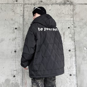 DPX winter diamond -shaped grid hooded down jacket Men's tide 90 white duck velvet couple light sports casual large size jacket