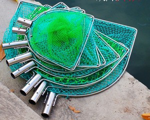 Stainless steel solid flat -headed mesh seafood big breeding fish, fish, fish, fish net anti -hanging fishing gear fishing tackle accessories
