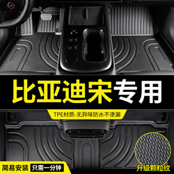 Tpe Byd Song Car Floor Mats Dm-Specific Full-Coverage Modified Floor Mats for Driver and Passenger Seats, Complete Accessories