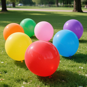 
26 Large Thick Explosion-proof Colorful Round Balloon Children's Toy Outdoor Park Lawn Extra Large Latex Balloon