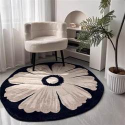 Irregular Round Carpet Living Room Sofa Coffee Table Rug Bedroom Bedside Rug Children's Room Floor Mat Dressing Table Chair Mat