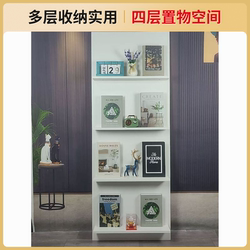 Nordic R-Shaped Wall-Mounted Magazine Rack, Trendy Floor-Standing Display Rack, Bookshelf, Multi-Layer Newspaper Rack, Floor-Standing ins Style