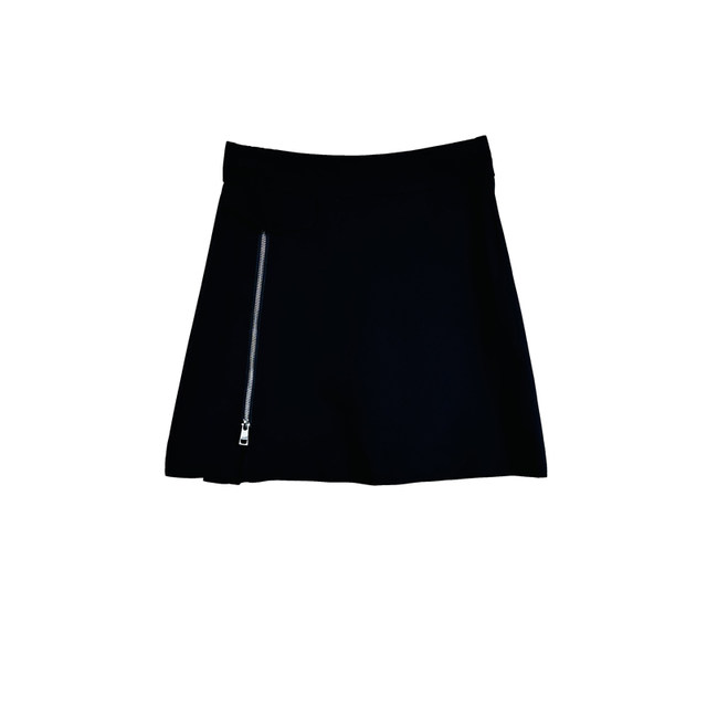 
Pull series counter genuine fashion commuter solid color zipper decoration A-line short skirt skirt women summer 60006681