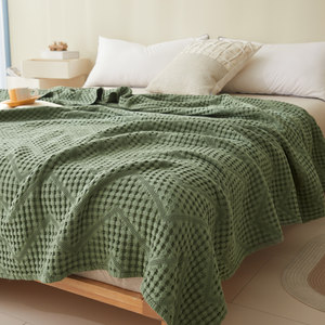 
All seasons are suitable for all cotton Class A hollow gauze summer quilt towel cover blanket air conditioning blanket sofa nap office
