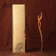 Golden nanmu hairpin wooden original antique wooden hairpin wooden wrapped carved wisteria flower ancient costume gift to girlfriend