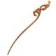 Golden nanmu hairpin wooden original antique wooden hairpin wooden wrapped carved wisteria flower ancient costume gift to girlfriend