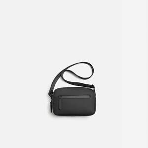 
2026 New Men's Bag Black Rubber Mini Shoulder Bag Casual and Versatile Men's Small Square Bag Crossbody Bag