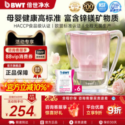 German Bwt Water Purifier Pitcher Imported Zinc-Magnesium Ion Filter Cartridge Maternal and Infant Water Filter Pitcher 3.5L Half-Year Pack