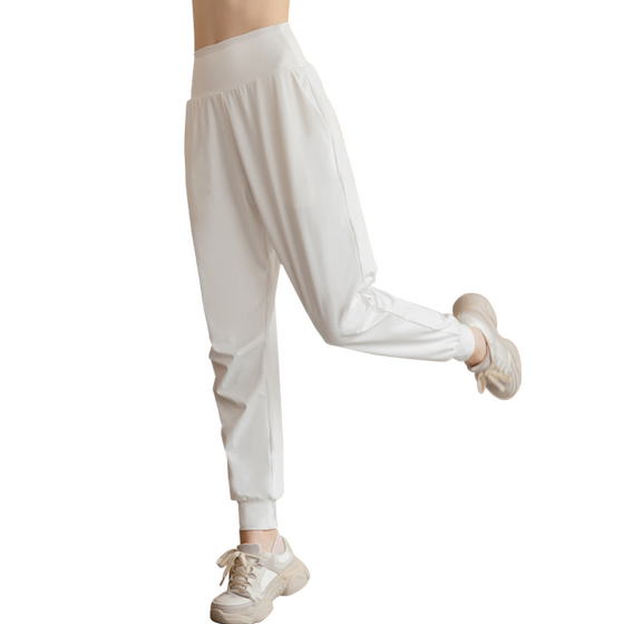 
Skin-friendly elastic sports pants for women running training special high waist tying casual pants quick-drying breathable yoga fitness pants