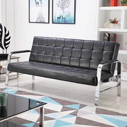 Office Sofa Coffee Table Combination Simple Modern Business Reception Foldable Sleeping Guest Three-Seat Sofa Bed