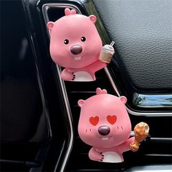 Korean Genuine Loopy Little Beaver Mini Air Conditioning Vent Car Air Freshener Fragrance Perfume