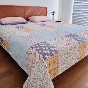 
Bed cover single piece four season universal quilted cotton sheet tatami mattress can be washed on both sides can be laid single kang cover