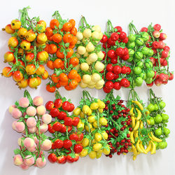 Simulated Fruit Skewers, Plastic Fruit Models, Farmhouse Restaurant, Kindergarten, Fruit Shop Decorations, Foam Apples, Red Dates