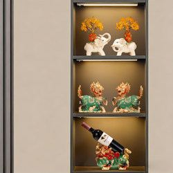 2026 New Model Living Room Wine Cabinet Decoration Set, Light Luxury High-End Housewarming and Opening Ceremony Craft Gift
