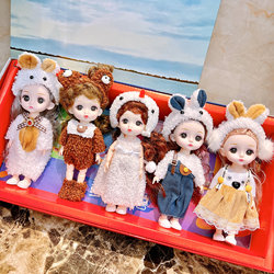 New 17cm Doll Simulation Outfit Set Dress-Up Pretend Play Princess Girl Toy Birthday Gift