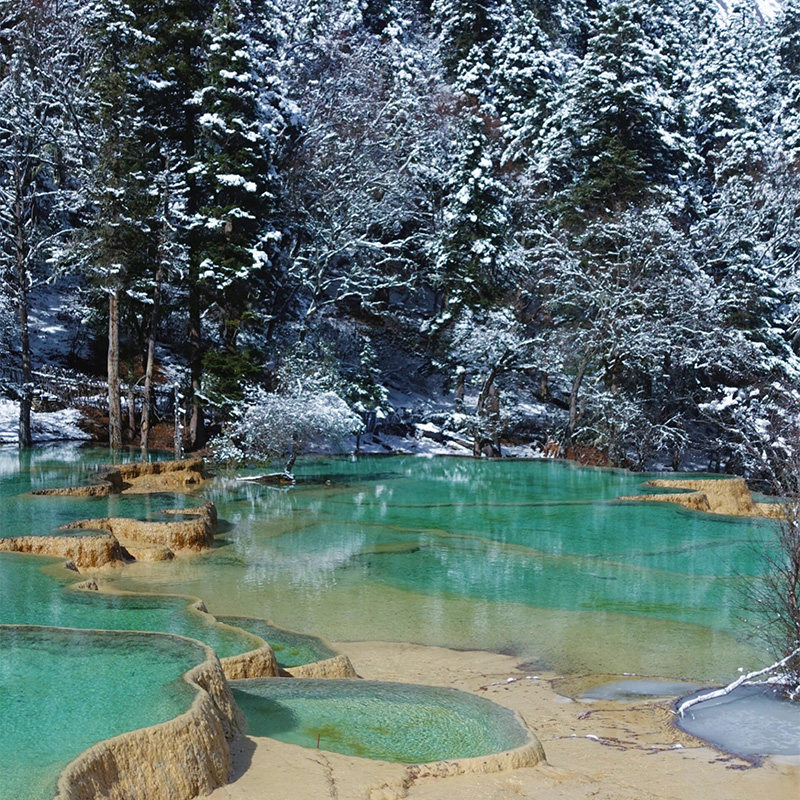 含机票|2-8人成都动车九寨沟黄龙4日游可升级温泉酒店