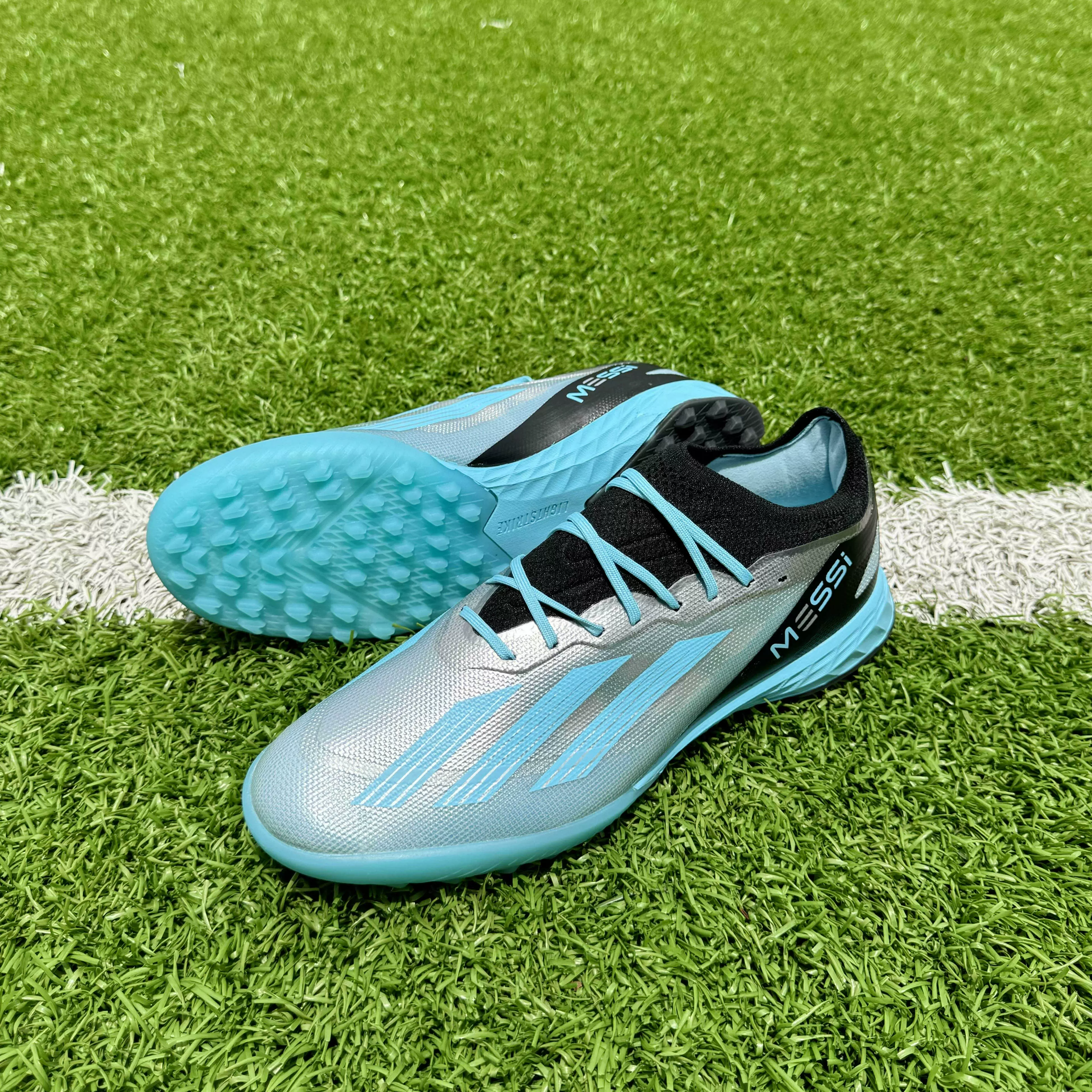 足球鞋男女fg长钉新款x23低帮tf碎钉中小学成人耐磨防滑人造草地