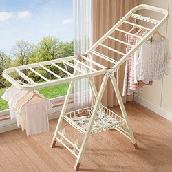 Folding Clothes Drying Rack for Home Use, Balcony Drying Rack, Indoor Baby Clothes Drying Rod, Outdoor Quilt Drying Tool