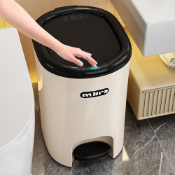 Xingyou Trash Can for Home Use 2025 New Model with Lid for Bathroom, Living Room, Kitchen, Foot Pedal, Large Size, Large Capacity
