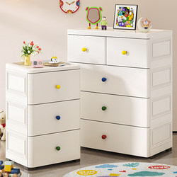 Drawer-Type Storage Cabinet for Baby's Home Bedroom Multi-Layer Snack Storage Rack Cabinet Living Room Baby Supplies Storage Cabinet