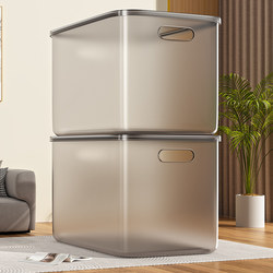 Transparent Storage Box for Household Toys and Snacks, Wardrobe Clothes Organizer Box, Plastic Storage Basket, Storage Box