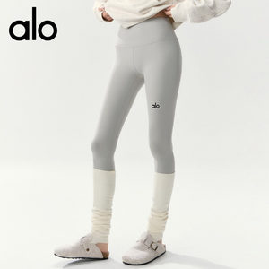 AIo tight yoga pants women's high waist hip lifting fitness nine-point pants high elastic running training sports shark outer pants