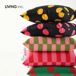 Living Inc. Dynamic Geometry Sweet Cool Dopamine Polka Dot Sofa Pillow Girly Heart Striped Back Cushion