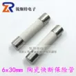 cầu chì 10a xe máy Ống cầu chì gốm 6X30mm 250V F1A/2A/3A/4A/5A/6A/8A/10A/15A ngắt nhanh cầu chì 150a nắp cầu chì Cầu chì