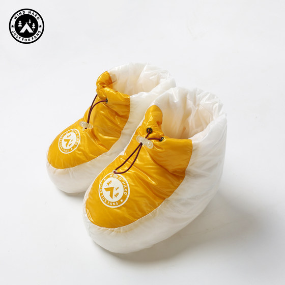 
WIND HARD/Fengzheng 10D Ultra-light down shoe cover Outdoor camping warm boots Winter tent warm socks