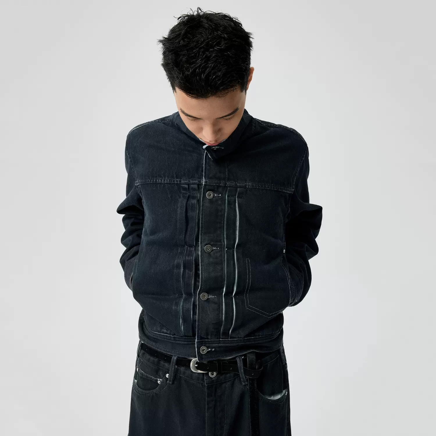 Simple Project*Shawl Collar MA-1 Bomber Jacket 毛领夹棉外套