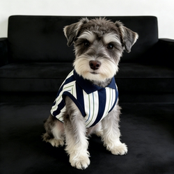 Pet Spring/Summer Polo Collar Dog Vest for Schnauzer, Teddy, Bichon, Small and Medium Dogs, Thin Style for West Highland Terrier