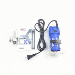 Han Chuan Trimming Machine 3705 Multi-Functional Small Router Woodworking Aluminum-Plastic Board Slotting Tool Trimming and Drilling Machine Engraving Machine