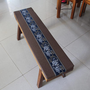 
New Chinese style long bench cushion comfortable and non-slip long bench shoe replacement stool tea chair bench bench cushion solid wood sofa cushion