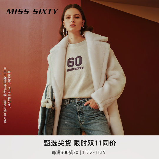 Miss sixty ファッション ウール ジャケット - フェミニン ラペル 