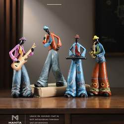 Retro Bookcase, Band Character Ornaments, Wine Cabinet, Home Living Room, Bookcase, Digital Piano, Saxophone Decorations