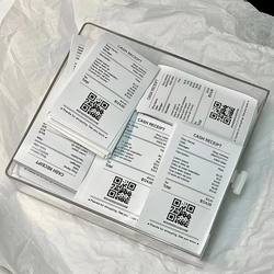 50 Pieces of ins Style Trendy Receipt Sealing Stickers LAOSHU DIY Personalized Phone Case Decoration Planner Stickers Waterproof