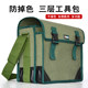Non-fading construction site tool bag canvas bag, extra thick carpenter's bag, decoration repair bag, durable double-layer electrician's bag