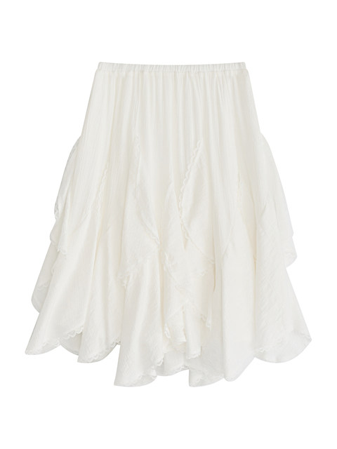 LILI EDIT/Nius unique irregular design lace layered short skirt for women in summer small skirt