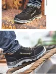 Giày Senno Croubao dành cho nam, nhẹ, thoáng khí, khử mùi và chống mài mòn, thép cũ an toàn lao động, chống va đập và chống thủng trên công trường