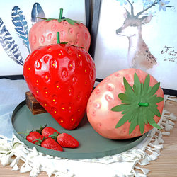 Simulated Fake Plastic Large Strawberry, Pumpkin, Apple, Peach Model for Store Display, Hanging Soft Decoration, Children's Photography Props