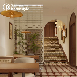American Retro Green Checkerboard Tiles Kitchen Bathroom Balcony Tiles B&B Restaurant Background Wall Floor Tiles