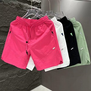 
Shorts men's summer American style 2026 new perforated breathable cool casual straight pants trendy versatile five-quarter pants