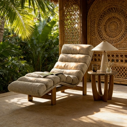 Light Luxury Lazy Solid Wood Sofa Lounge Chair for One Person, Suitable for Living Room, Balcony, Hotel, and Homestay, Can Be Used for Lounging and Sleeping, Nap Lounge Chair