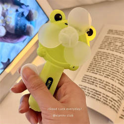 Mini Hot-Selling Fan, Hand-Pressed, Cute Cartoon Design, Small Summer Gift, Strong Wind, Silent, Outdoor, Student Manual