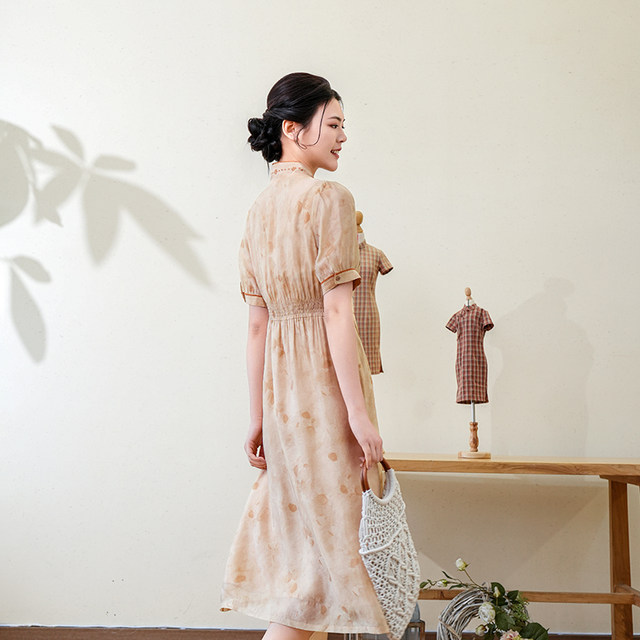 Bufu 2024 Summer new product Jinzhi jade leaf attached lace embroidered ...
