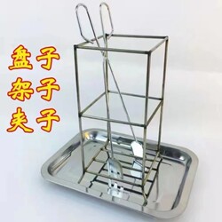 Three-Piece Set of Watch Tube Racks, Trays, and Clamps for Organizing and Displaying Watches, Stainless Steel